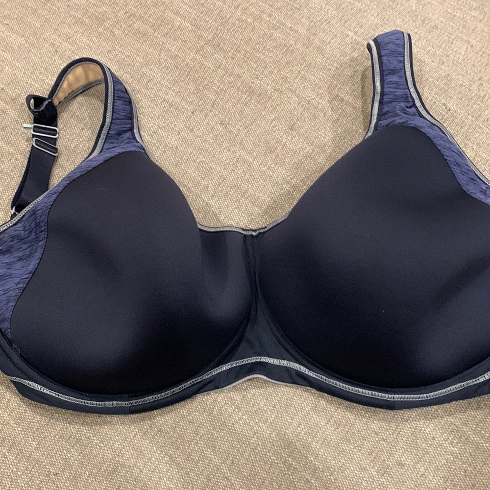 Freya Active Navy Sports Bra underwire 36 I